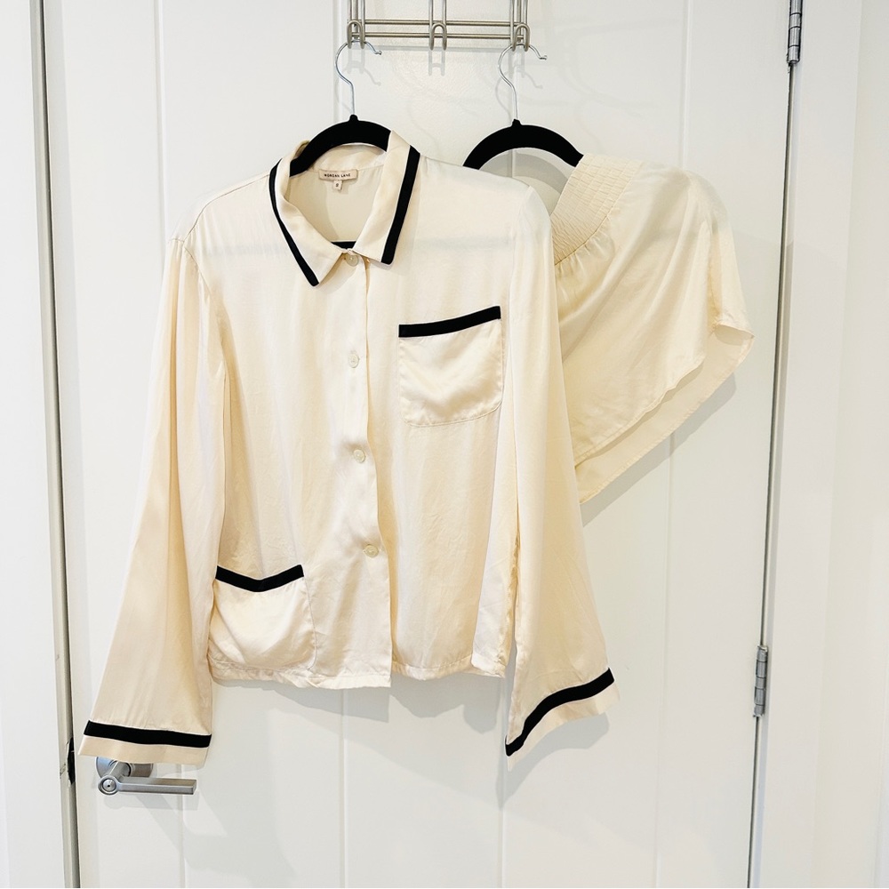 MORGAN LANE PJ Set in Vanilla (S/M)